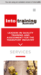 Mobile Screenshot of intotraining.com.au